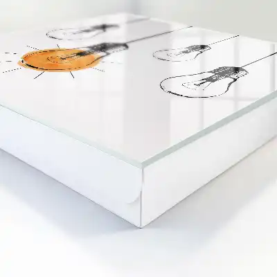Kulcstároló doboz Izzók kreativitás egyszerűsége