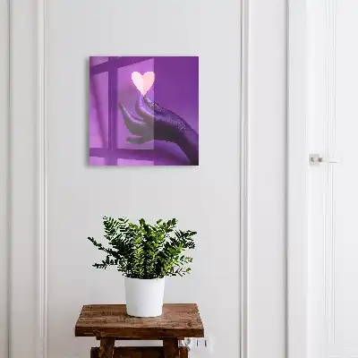 Kulcstároló doboz Lila szerelem az érzelmek kontrasztja