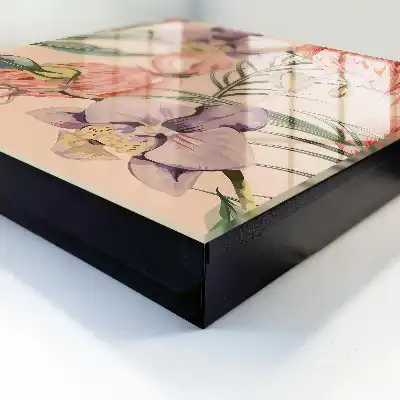 Kulcstároló doboz Egzotikus elegancia zöld levelekkel