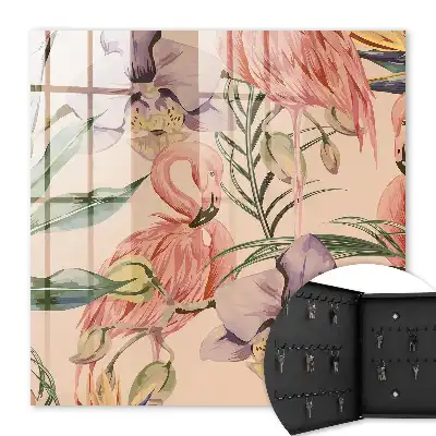 Kulcstároló doboz Egzotikus elegancia zöld levelekkel