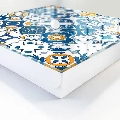 Kulcstároló doboz Geometrikus minták sárga kontraszttal