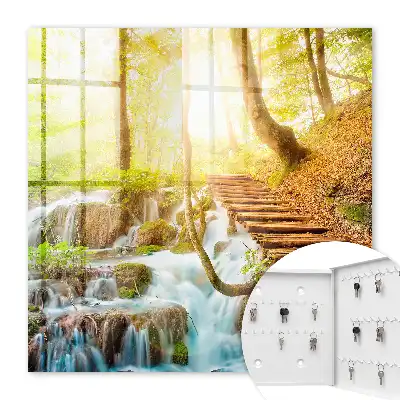 Kulcstartó szekrény falra Egy erdei sarok a zöld erdőben