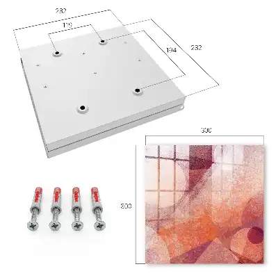 Kulcstartó szekrény A rózsaszín-narancs absztrakció energiája
