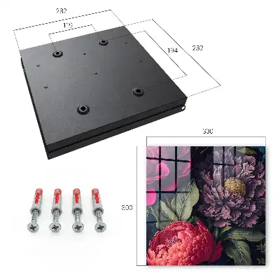 Kulcstároló szekrény A luxus virágai, részletgazdagsággal
