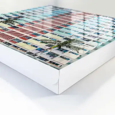 Kulcstartó szekrény falra Színes építészet, modern elegancia