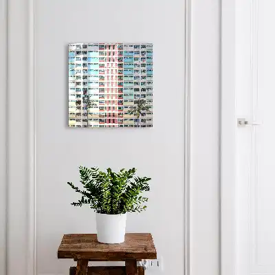 Kulcstartó szekrény falra Színes építészet, modern elegancia