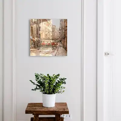 Kulcstároló doboz Városi reggel a város utcáin