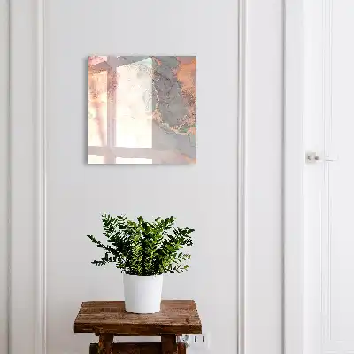 Kulcstartó szekrény falra A rózsaszín és zöld finom eleganciája