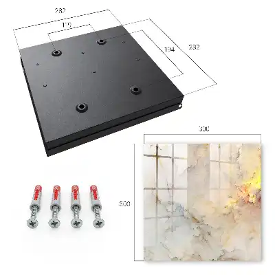Kulcstartó szekrény Márvány elegancia sárga díszítéssel