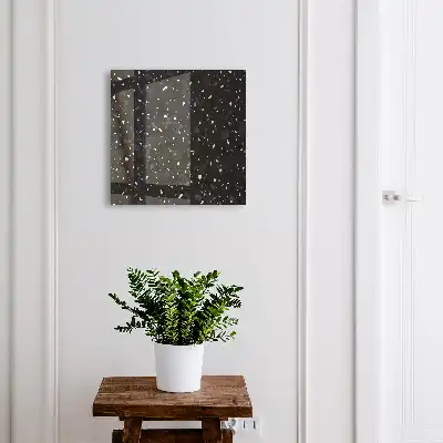 Kulcstároló szekrény Fekete terrazzo a háttérben
