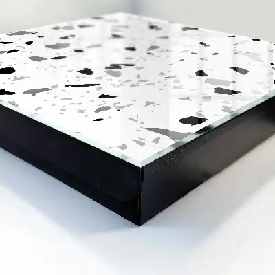 Kulcstartó szekrény falra Monokróm terrazzo stílus