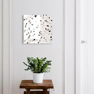 Kulcstartó szekrény falra Monokróm terrazzo stílus
