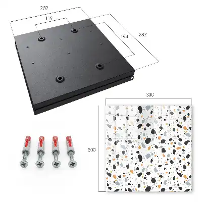 Kulcstároló doboz Terrazzo minta, formák harmóniája