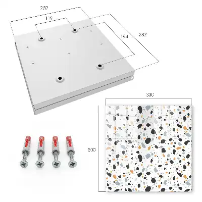Kulcstároló doboz Terrazzo minta, formák harmóniája