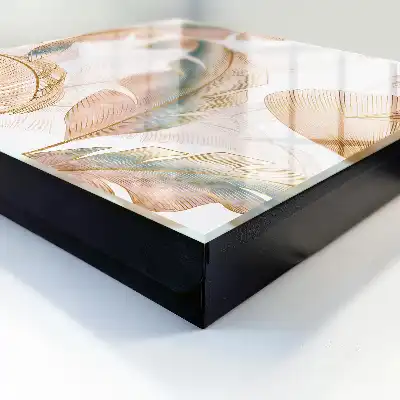 Kulcstároló doboz Finom színű, finom levelek