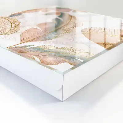 Kulcstároló doboz Finom színű, finom levelek
