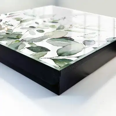 Kulcstároló doboz Zöld elegancia harmónia levelek