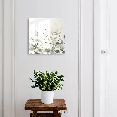 Kulcstároló doboz Zöld elegancia harmónia levelek