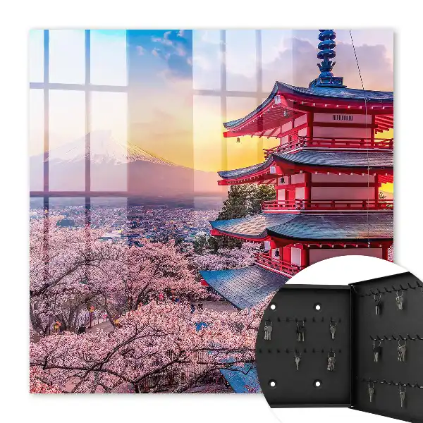Kulcstároló doboz Japán harmónia cseresznyevirágzás