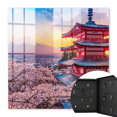 Kulcstároló doboz Japán harmónia cseresznyevirágzás