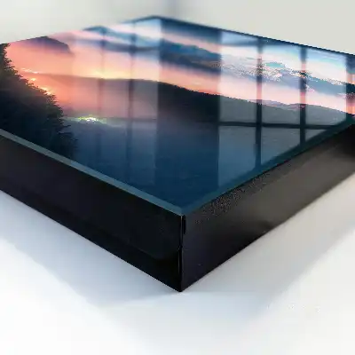 Kulcsdoboz Hegyi panoráma városi fényekkel