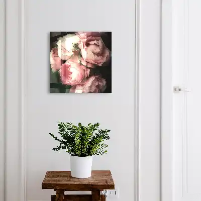 Kulcsdoboz Virágos báj a sötét háttérben