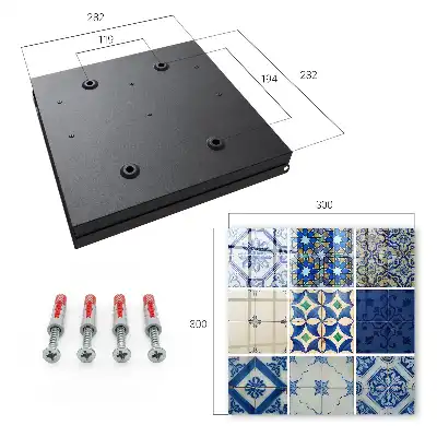 Kulcstároló szekrény Azulejos csempék egy csipetnyi kékkel