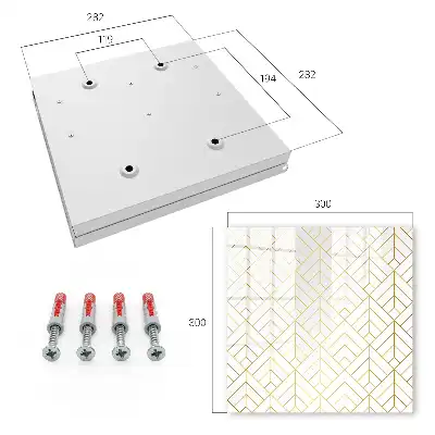 Kulcsdoboz Stílusos geometria élénk színekben