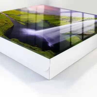 Kulcstároló szekrény Hegyi vízesés színes égbolt
