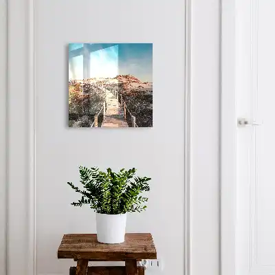Kulcstároló doboz Dűnék ösvénye kék ég