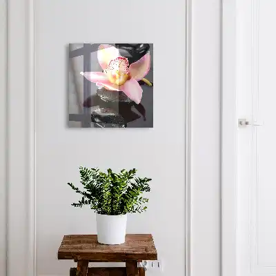 Kulcsdoboz Orchidea fekete kövek