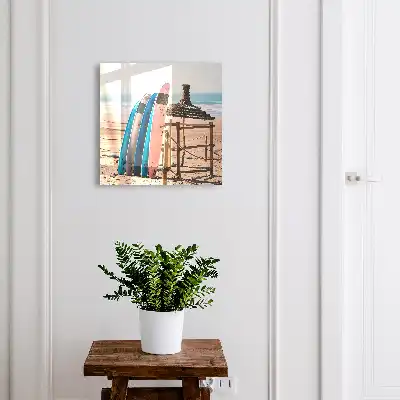 Kulcsdoboz Strand szörfdeszkák kék ég