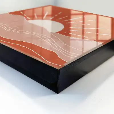 Kulcstároló szekrény Narancssárga hajnal minimalista grafikában