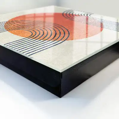 Kulcstároló szekrény Geometrikus vonalak egyedi stílusban