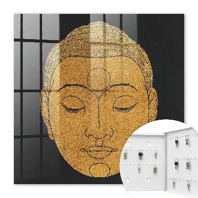 Kulcstároló doboz Békés meditáció meleg színekben
