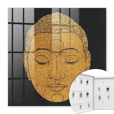 Kulcstároló doboz Békés meditáció meleg színekben