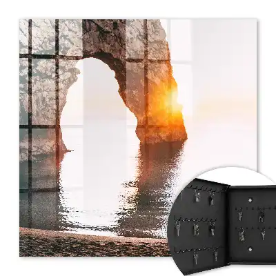 Kulcstartó szekrény falra Rock Arch napfelkelte