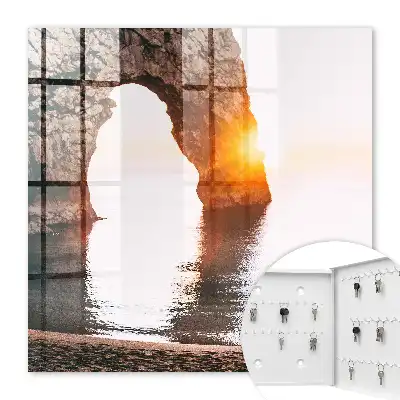 Kulcstartó szekrény falra Rock Arch napfelkelte