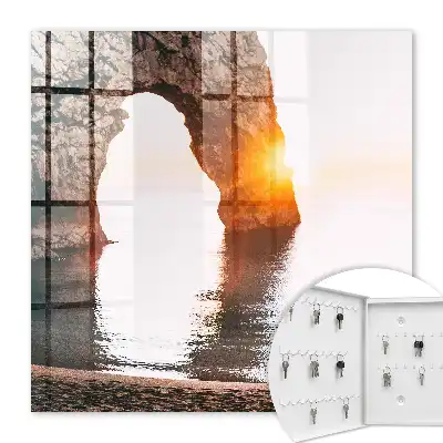 Kulcstartó szekrény falra Rock Arch napfelkelte
