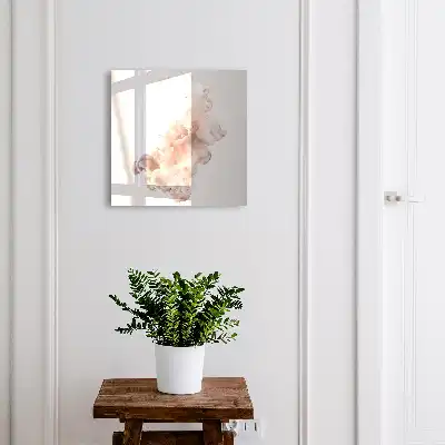 Kulcstartó szekrény Folyékony elegancia rózsaszín és fehér formák