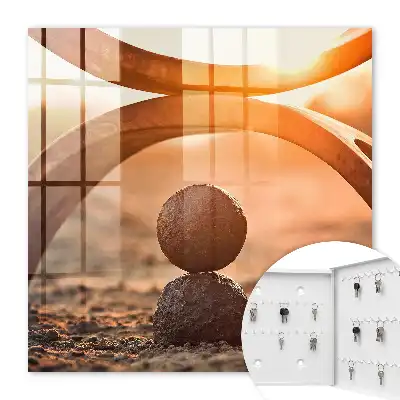 Kulcstartó szekrény A természet geometriájának absztrakt harmóniája