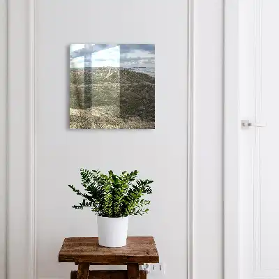 Kulcstároló szekrény Zöld dombok kék éggel
