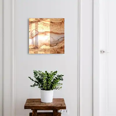Kulcsdoboz Fa minta fehér erekkel