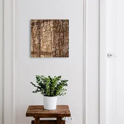 Kulcstartó szekrény falra Természetes mintázatú fakéreg