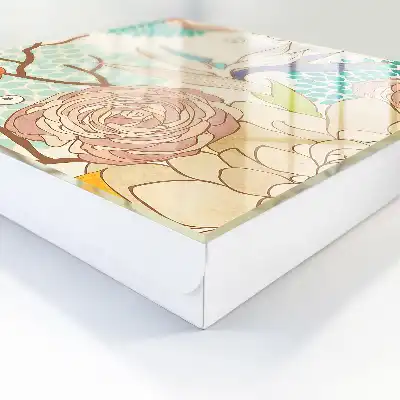 Kulcsdoboz Absztrakt geometriai virágok