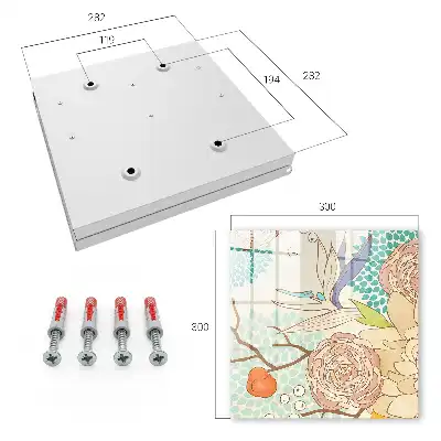 Kulcsdoboz Absztrakt geometriai virágok