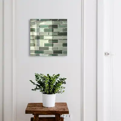 Kulcstároló szekrény Zöld fal modern dizájnnal