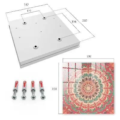 Kulcsdoboz Színes mandala harmonikus mintákkal