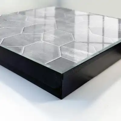Kulcstartó szekrény Szürke geometriai minta