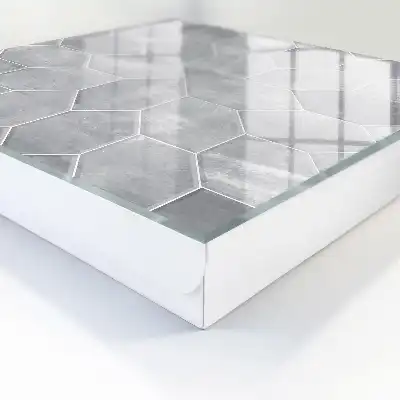 Kulcstartó szekrény Szürke geometriai minta